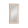 Sleek Modern Rectangular Wall Mirror with Wavy Frame Design